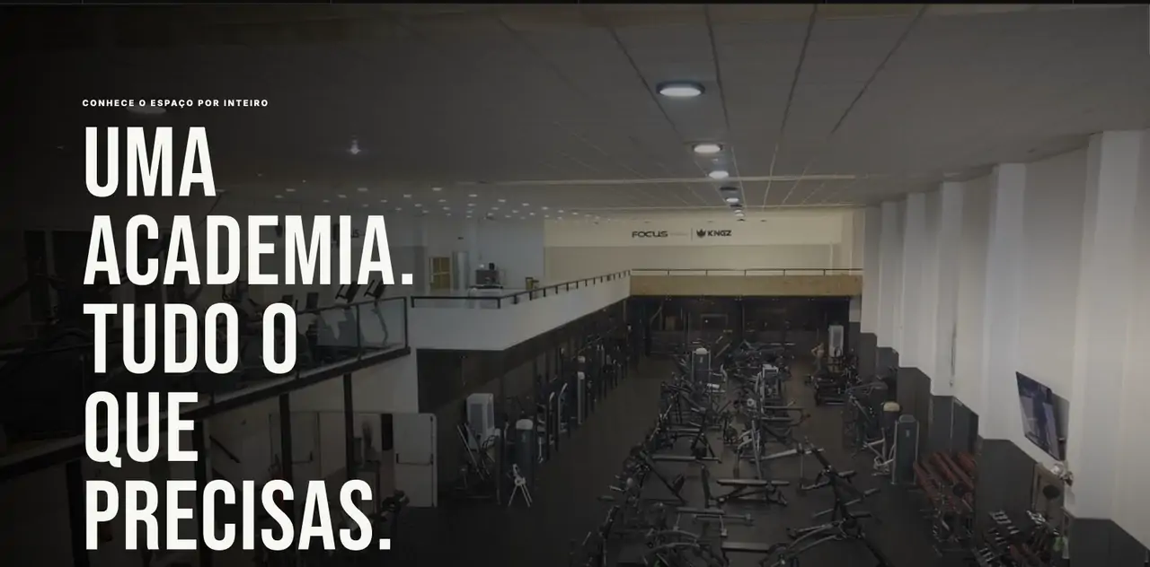 Website Academia Workout apresentado em desktop e mobile